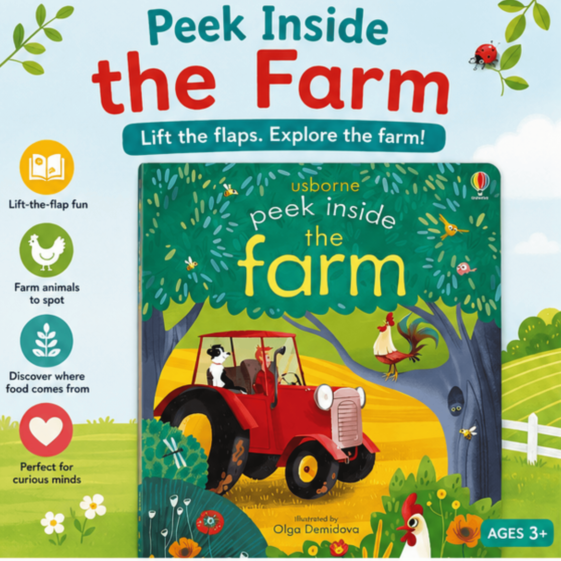 Peek Inside the Farm : Lift-a-Flap Peek Inside the Farm : Lift-a-Flap Best Speech Language Therapy Tools