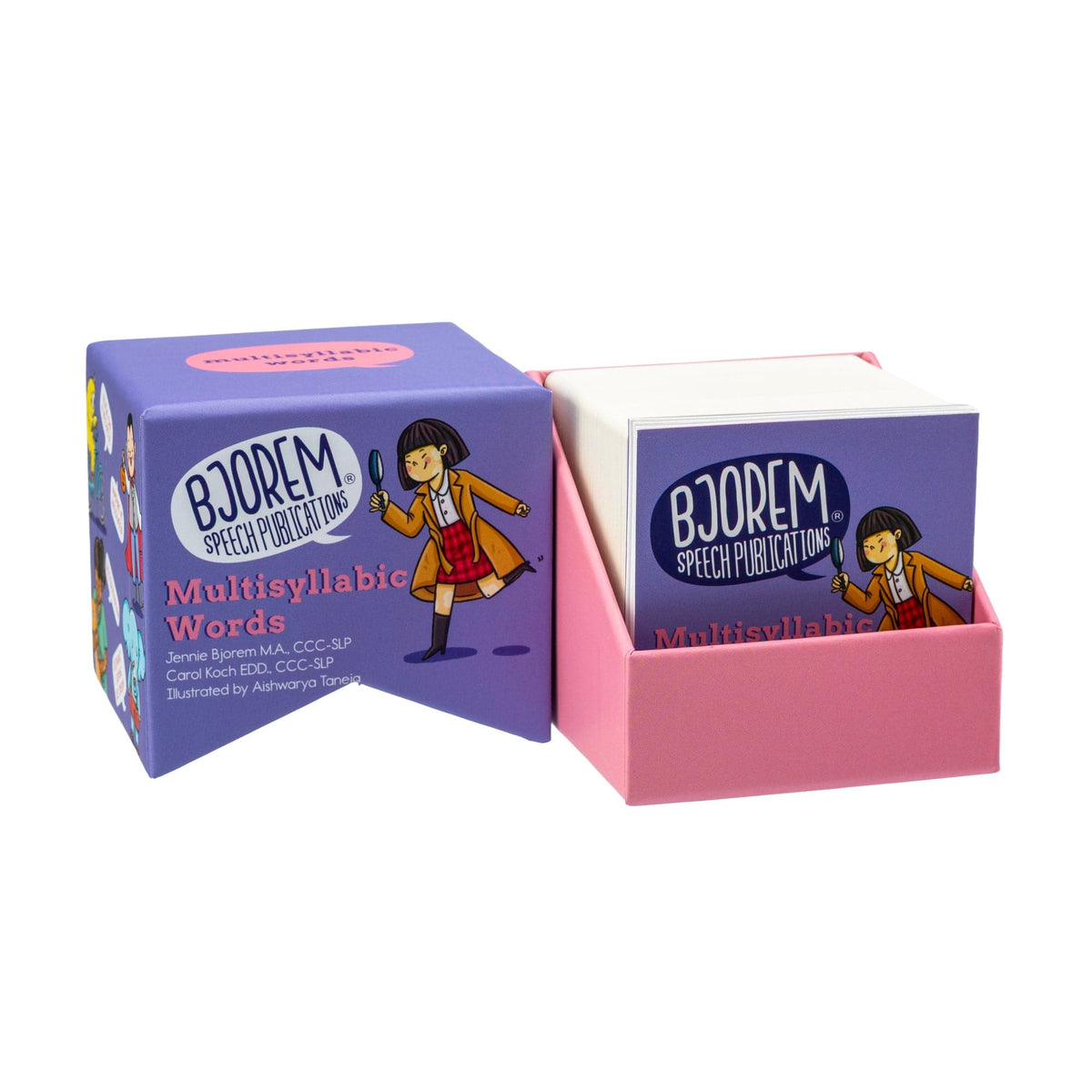 Open Multisyllabic Words box with cards