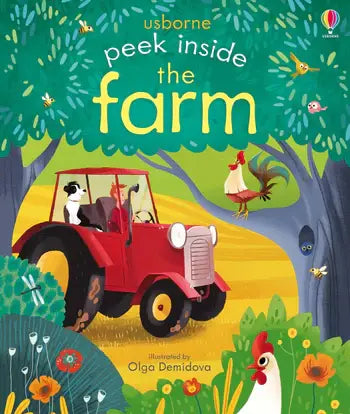 Peek Inside the Farm lift the flap book cover
