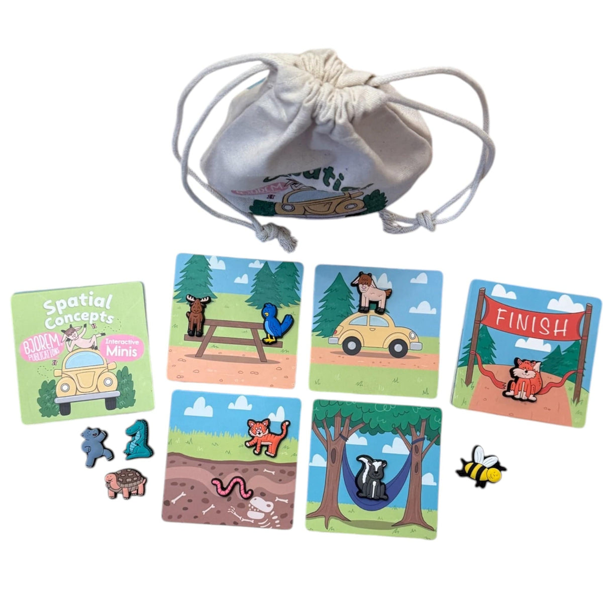 Spatial Concepts minis bag and scene cards