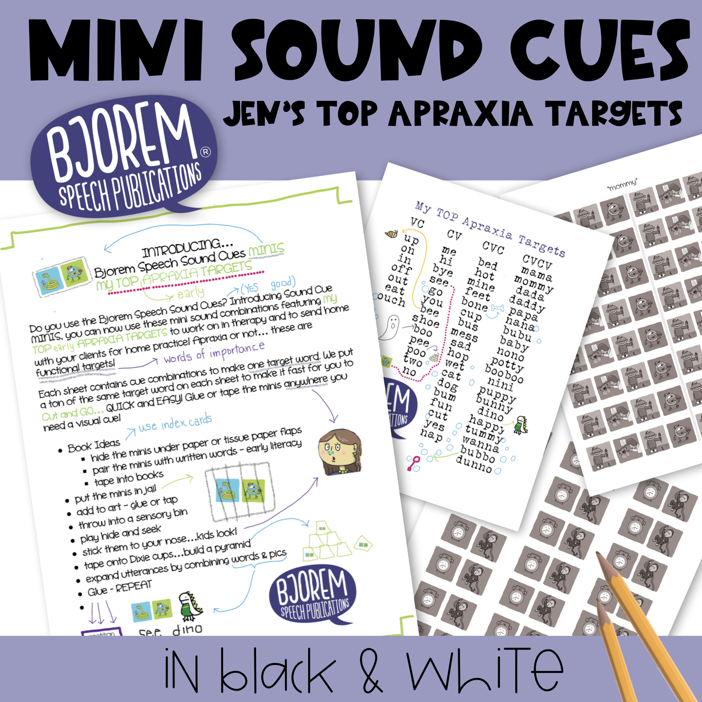 Jen's TOP Apraxia Targets Bjorem Speech Minis - Download