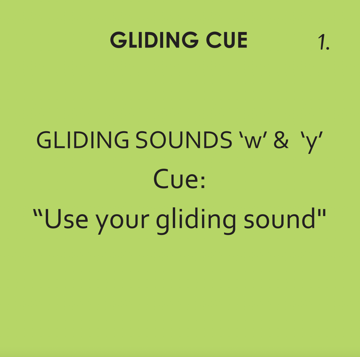 Minimal Pairs: Gliding