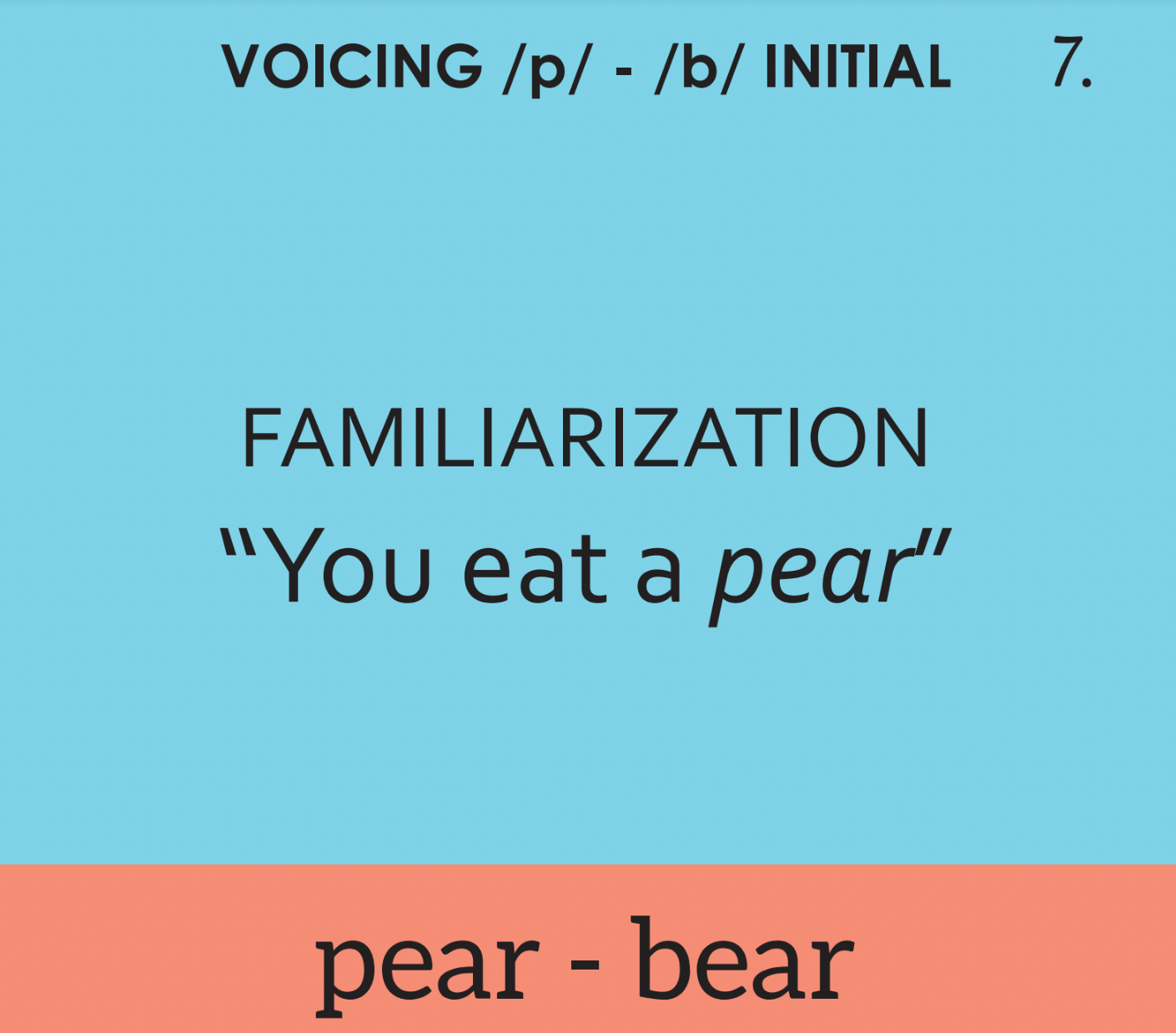 Minimal Pairs: Voicing