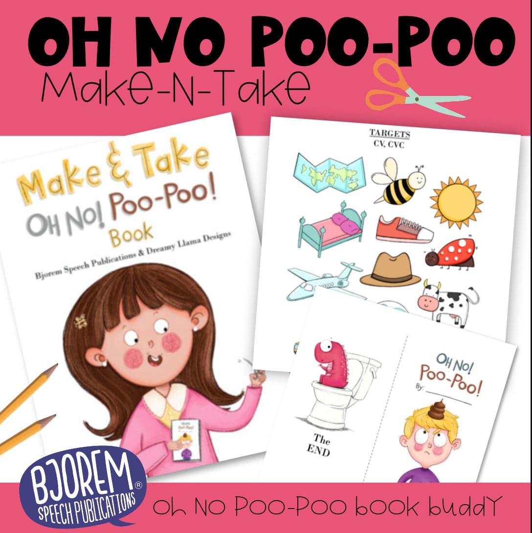 OH NO! Poo Poo! Make & Take Book Companion Download Bjorem OH NO! Poo Poo! Make & Take Book Companion Download Best Speech Language Therapy Tools