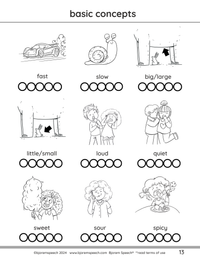 Thumbnail for [title]Language Concepts in a Book - Early Language Concepts - Book of Language Targets - Digital Download