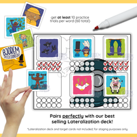 Thumbnail for Lateralization Therapy Trial Mats for Speech Therapy | No Prep, Print & Go | Bjorem Speech Digital Download