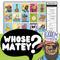 Thumbnail for Whose Matey? Pirate Themed Description Guessing Game - Digital Download