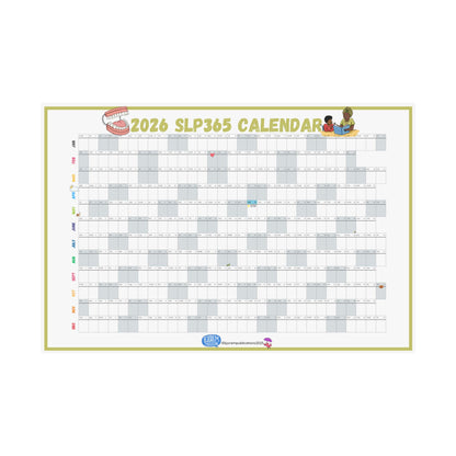 2026 SLP365 BIG Wall Calendar - Pick Your Size