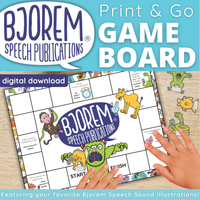 Thumbnail for [title]Bjorem Speech No Prep Printable Game Board - Download