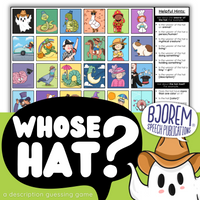 Thumbnail for [title]Whose Hat? Description Guessing Game - Digital Download