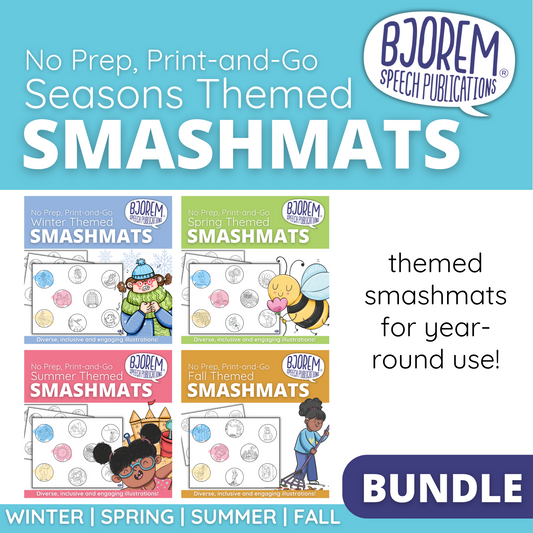 [title]Seasonal Themed Smashmats for Speech and Language Therapy - Digital Download