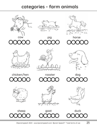 Thumbnail for [title]Language Concepts in a Book - Early Language Concepts - Book of Language Targets - Digital Download