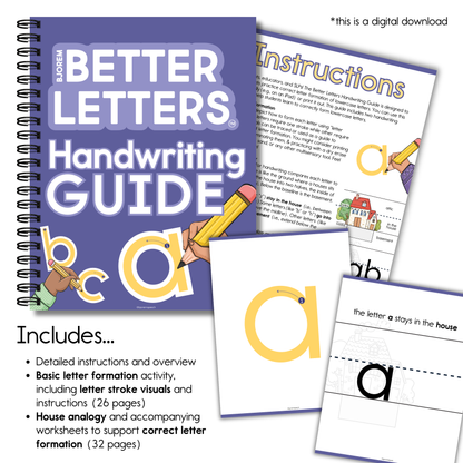 [title]Handwriting Guide - Bjorem Speech Better Letters - Digital Download