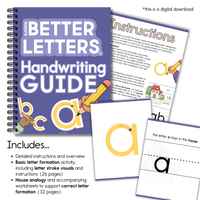 Thumbnail for [title]Handwriting Guide - Bjorem Speech Better Letters - Digital Download