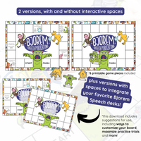 Thumbnail for [title]Bjorem Speech No Prep Printable Game Board - Download