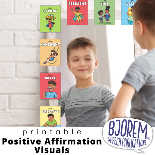 Positive Affirmation Growth Mindset Visuals - Digital Download