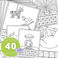 Thumbnail for [title]No Prep, Print & Go | One Page Craft Worksheets for Speech & Language Therapy | Bjorem Speech Digital Download