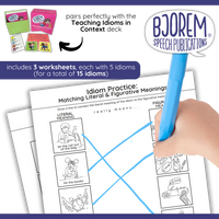 Thumbnail for Match the Idioms - Literal vs Figurative Meaning - Digital Download