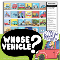 Thumbnail for [title]Whose Vehicle? Description Guessing Game - Digital Download
