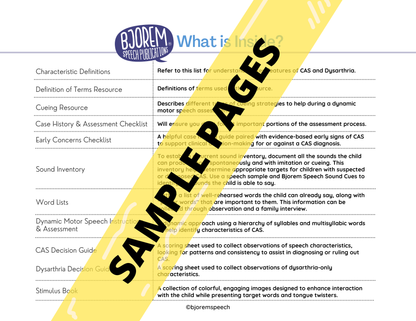 CAS Assessment Bundle - Assessment, Stimulus Book, and Evaluation Report Template
