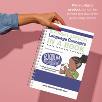 Thumbnail for [title]Language Concepts in a Book - Early Language Concepts - Book of Language Targets - Digital Download