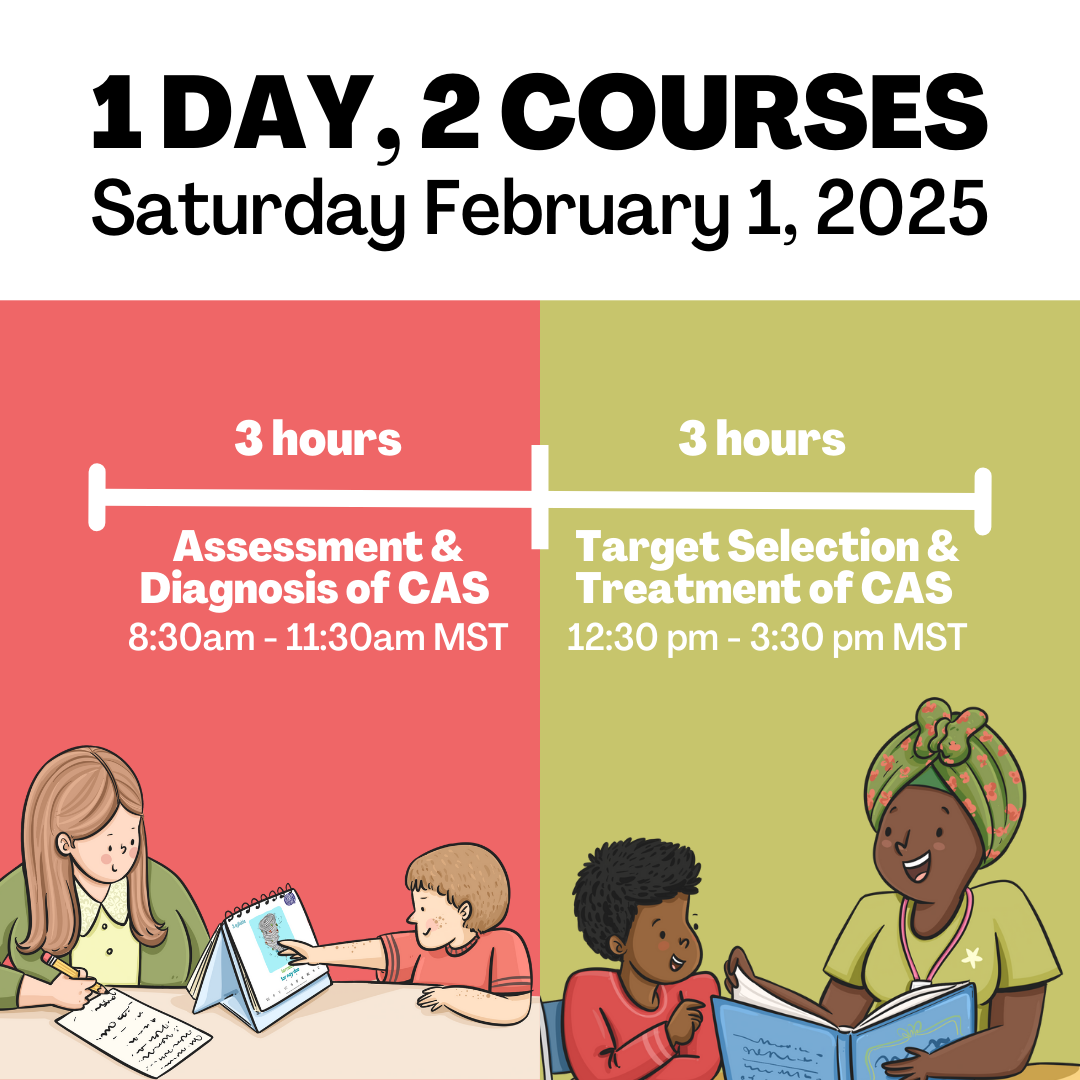 LIVE Childhood Apraxia of Speech Webinars - February 1, 2025