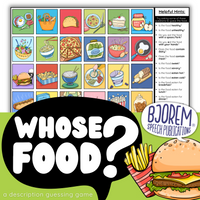 Thumbnail for [title]Whose Food? Description Guessing Game - Digital Download