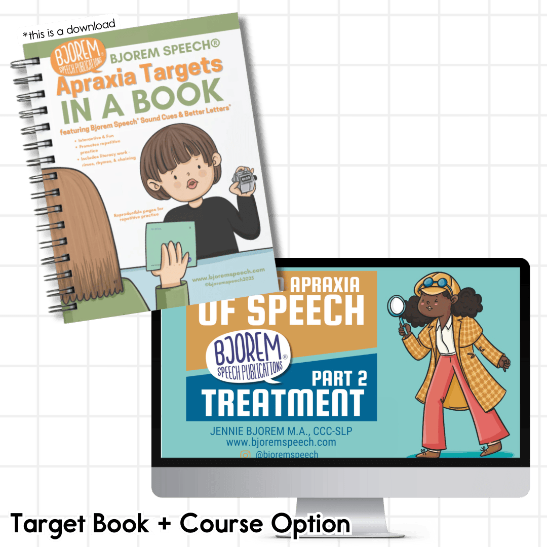 Childhood Apraxia of Speech: Bjorem Speech® Apraxia Targets in a Book