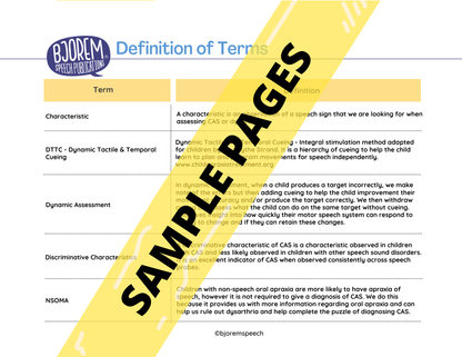 CAS Assessment Bundle - Assessment, Stimulus Book, and Evaluation Report Template