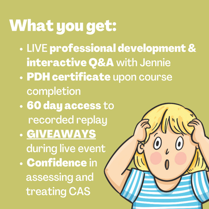 LIVE Childhood Apraxia of Speech Webinars - February 1, 2025