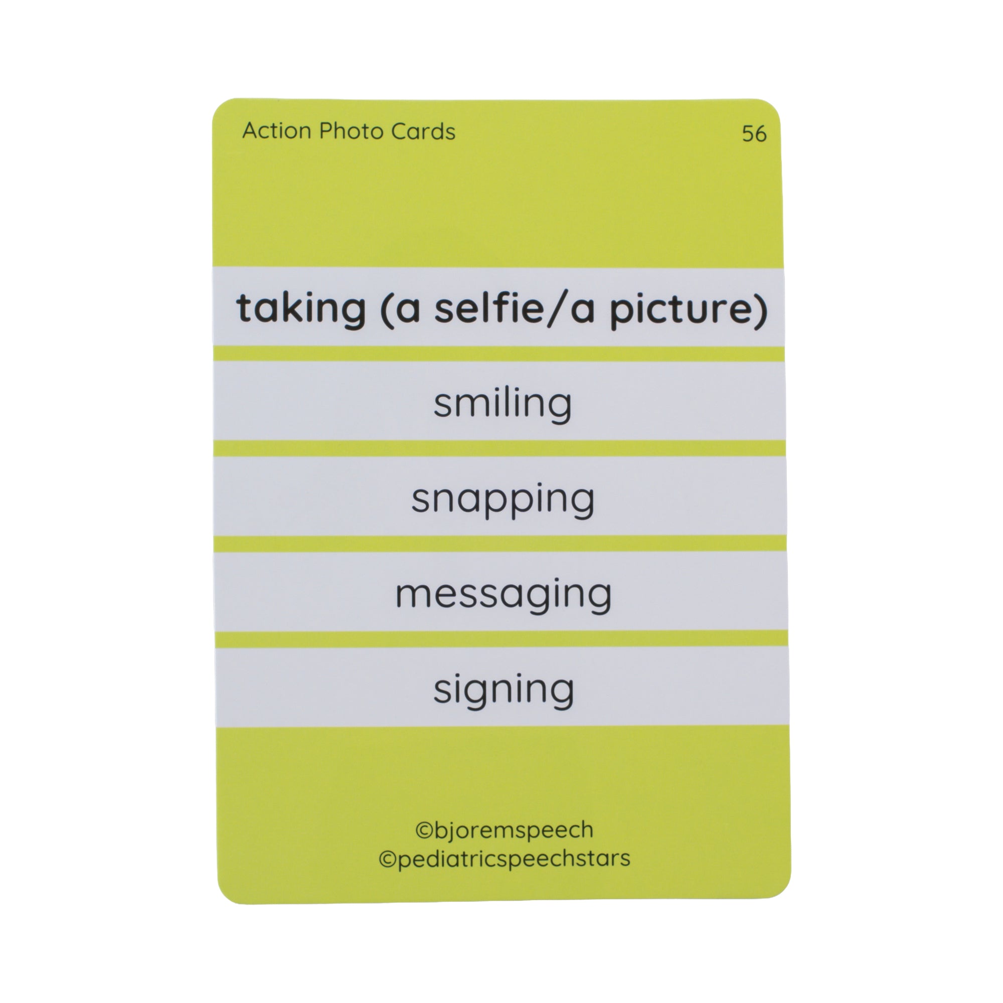Action Photo Cards