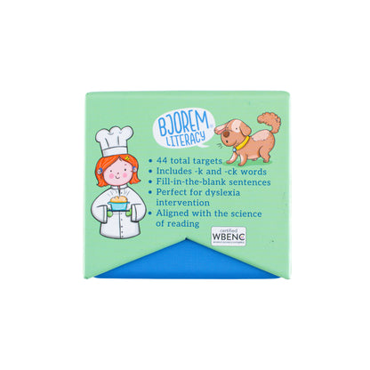 -k/-ck Spelling Pattern Word Sort