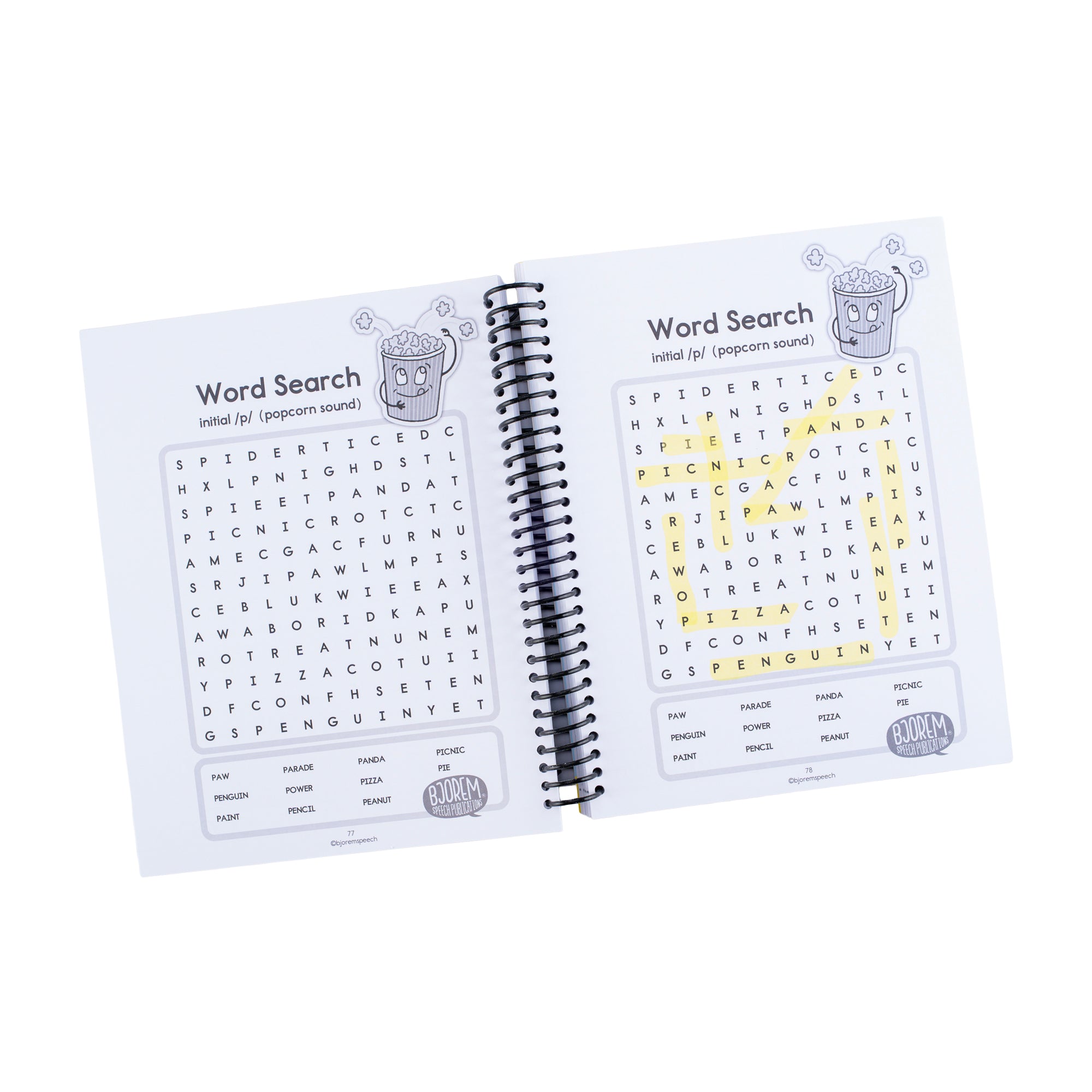 Bjorem Speech® Box of Sounds in a Book – Reproducible Speech Therapy Workbook for CAS & Articulation