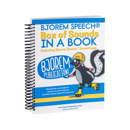 Bjorem Speech® Box of Sounds in a Book – Reproducible Speech Therapy Workbook for CAS & Articulation