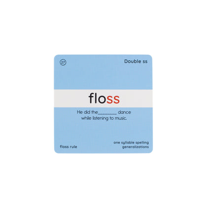 Floss Rule Targets for Spelling Practice