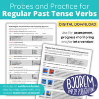 Thumbnail for [title]Probes and Practice for Regular Past Tense Verbs | Complexity Approach - Download