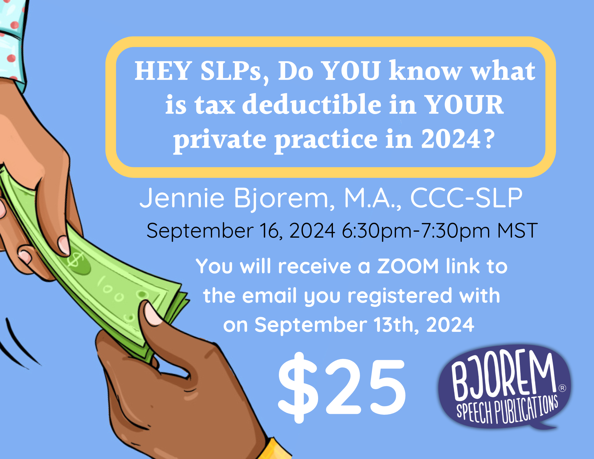 [title]Live Webinar- HEY SLPs, Do YOU Know What Is Tax Deductible in YOUR Private Practice in 2024?