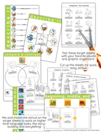 Thumbnail for [title]Language Concepts in a Book - Early Language Concepts - Book of Language Targets - Digital Download