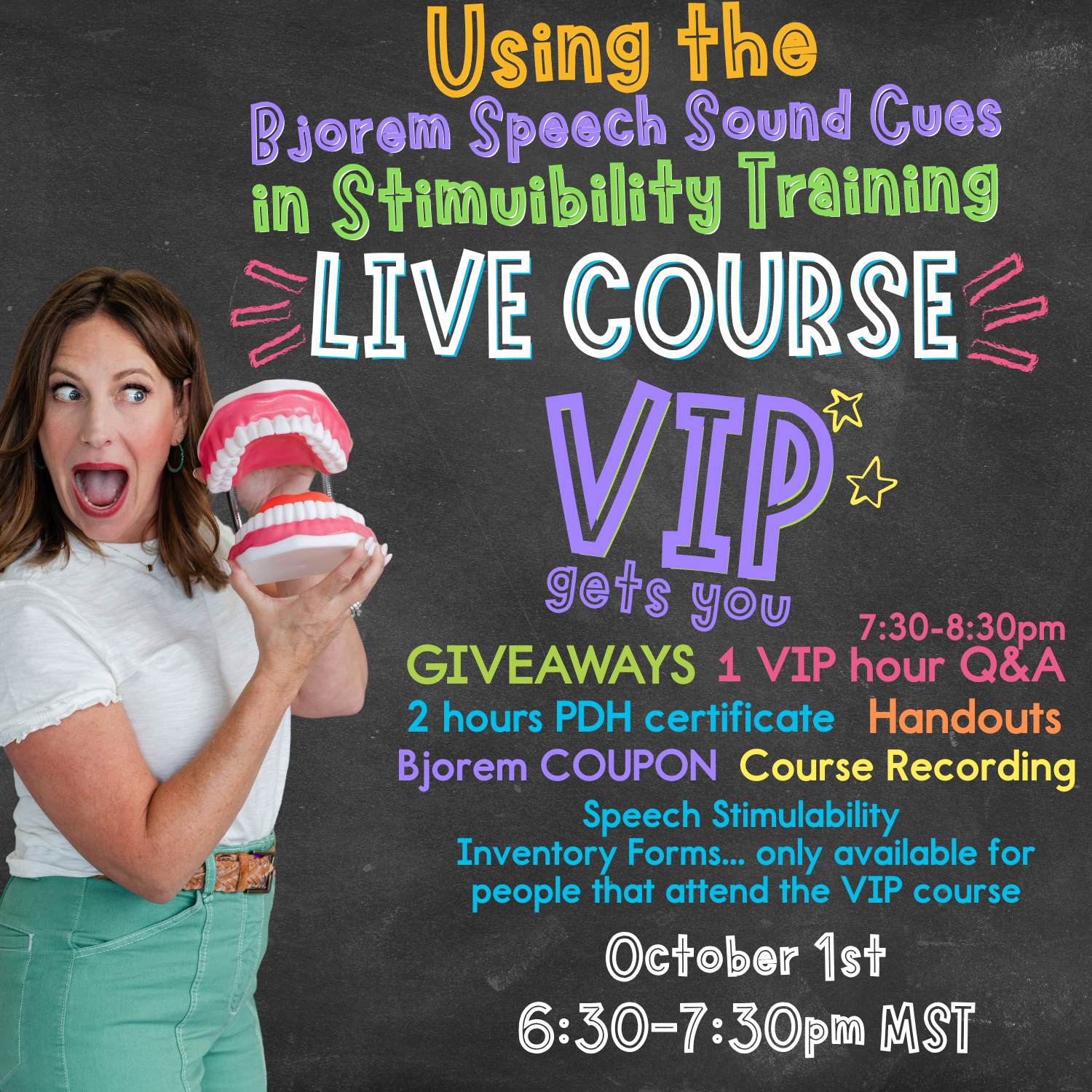 Using the Bjorem Speech Sound Cues in Stimulability Training 1 Hour LIVE Course