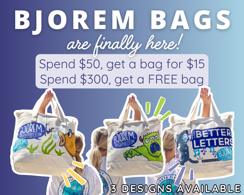 Speech Therapy & Literacy Products for Kids | BjoremSpeech – Bjorem Speech®