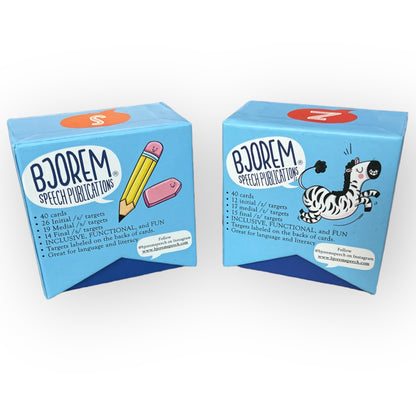 Box of S and Z Bundle Sound Cue Cards