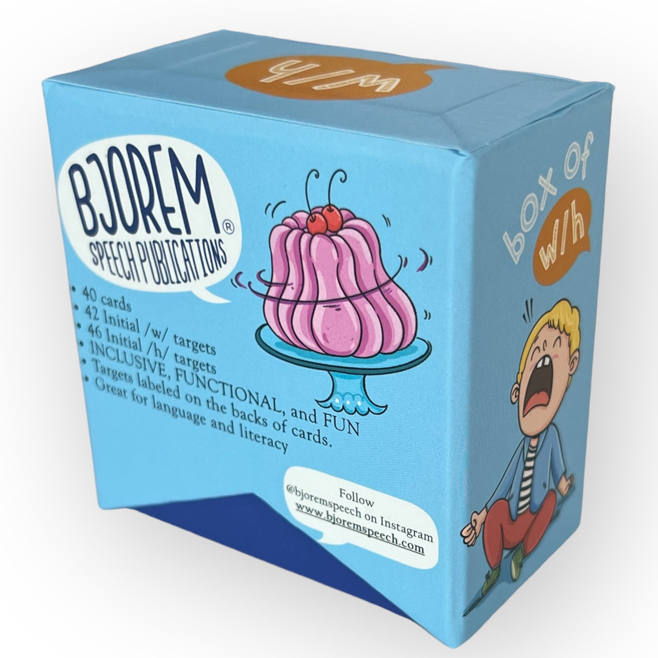 Bjorem Speech® Box of W/H Sound Cards - Articulation Therapy for W & H