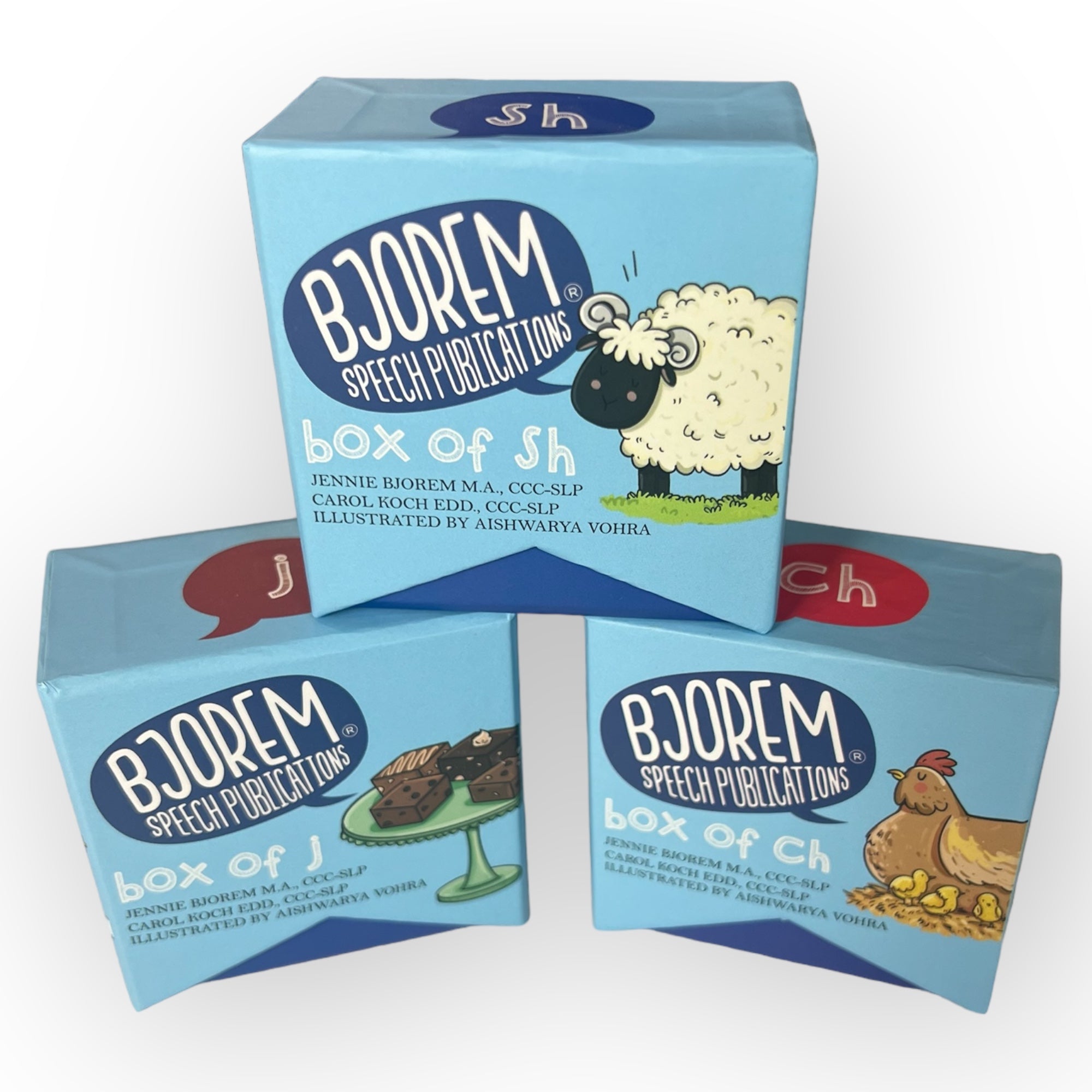 Bjorem Speech® Box of B Sound Cards - Articulation Therapy CH SH & J