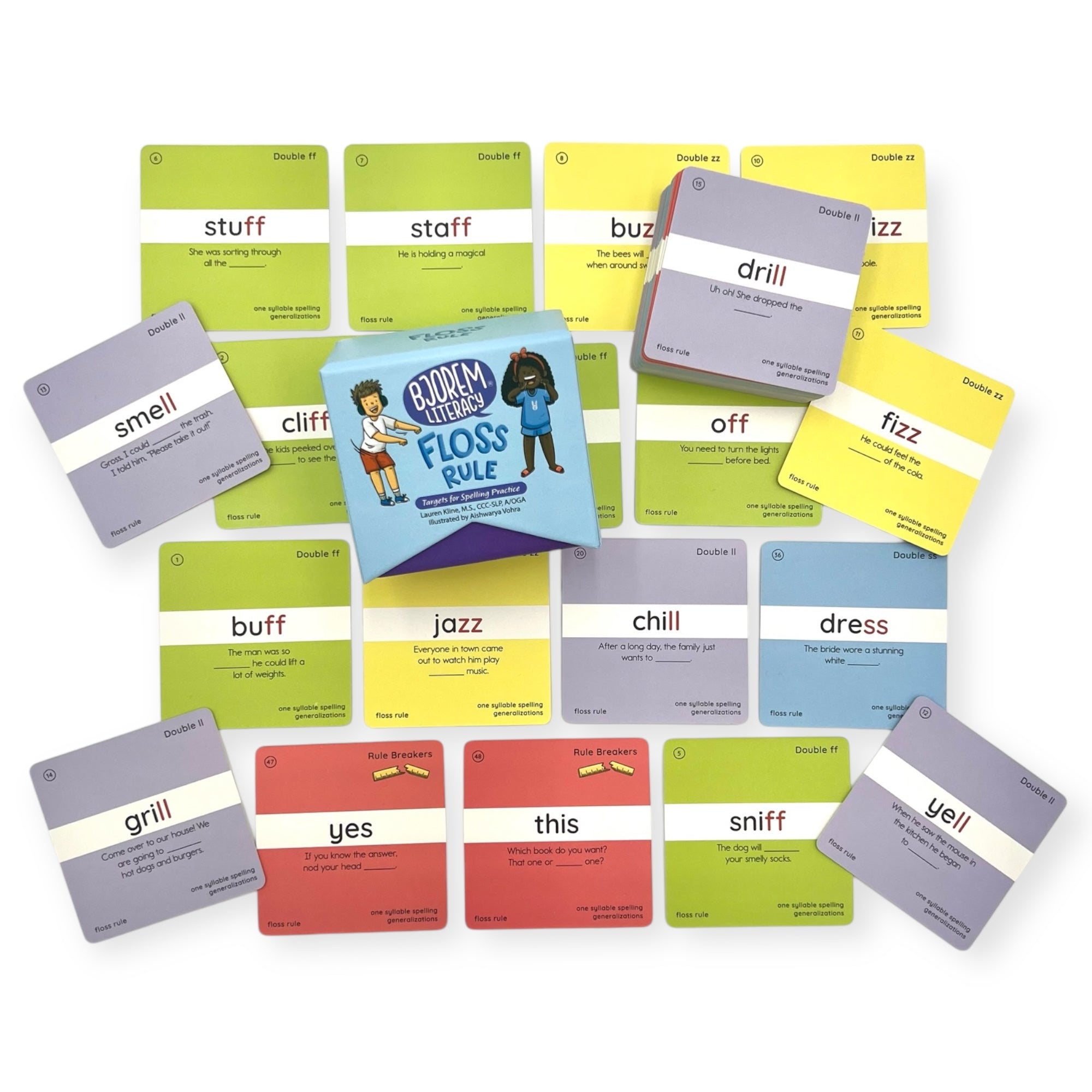 Floss Rule Targets for Spelling Practice