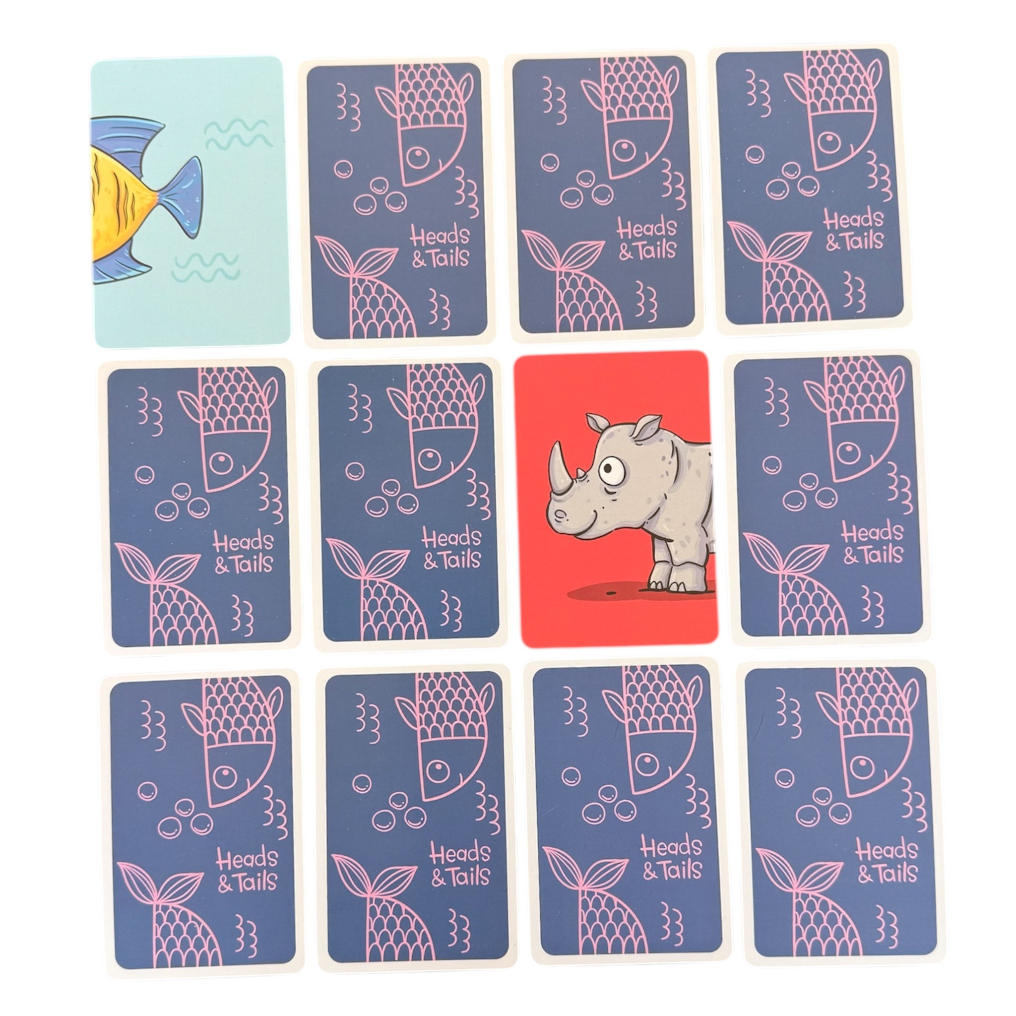 Power Off Play™: Heads and Tails Memory Card Game