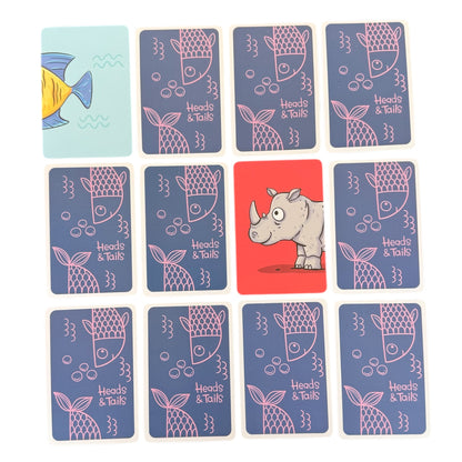 Power Off Play™: Heads and Tails Memory Card Game