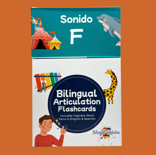 [title]F Sound | Sonido F - Bilingual Flashcards for Speech Therapy