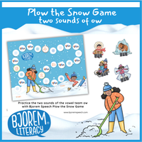 Thumbnail for [title]Plow the Snow-Two Sounds of OW Literacy Board Game - Download