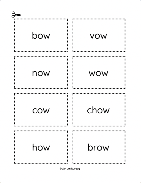 [title]Plow the Snow-Two Sounds of OW Literacy Board Game - Download