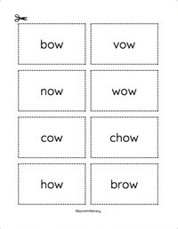 Thumbnail for [title]Plow the Snow-Two Sounds of OW Literacy Board Game - Download